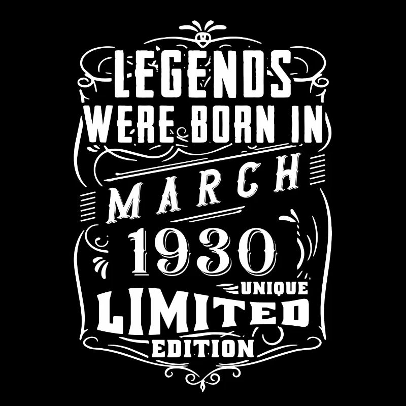 Anniversaire Mars 1930 Année Edition Limitée