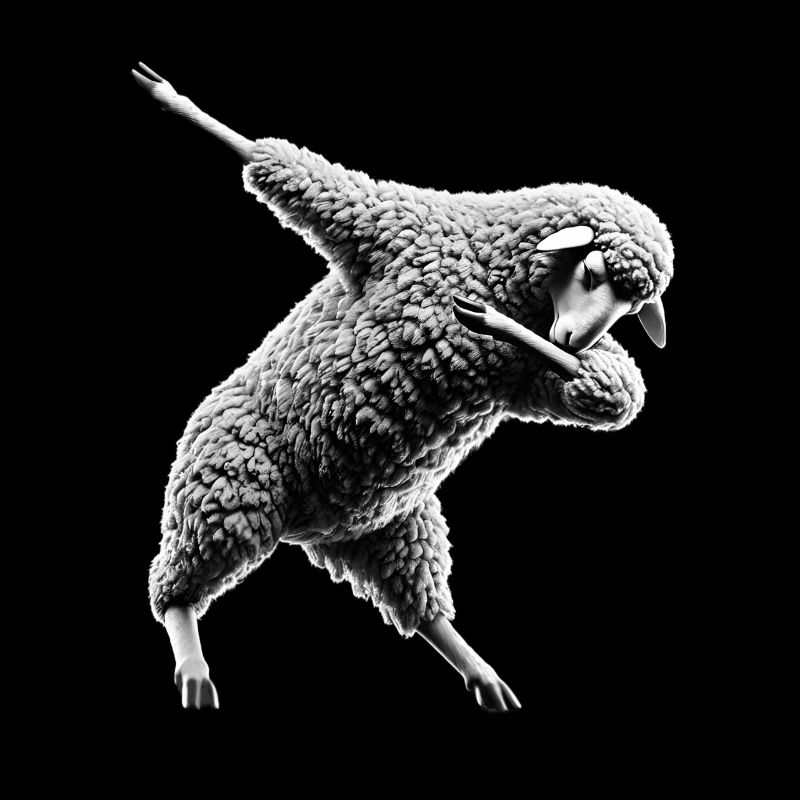 Funny Dabbing Sheep Dancing Animal Lover Dab
