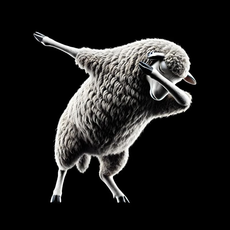Funny Dabbing Sheep Dancing Animal Lover Dab