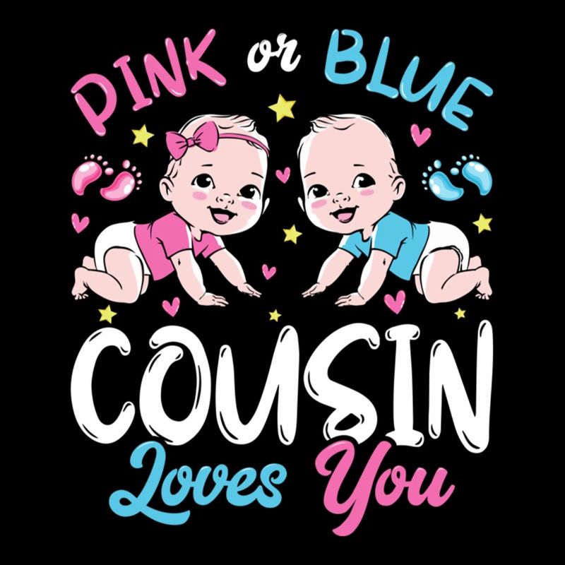 Rosa oder blauer Cousin liebt Ihr Baby Geschlecht Enthüllung