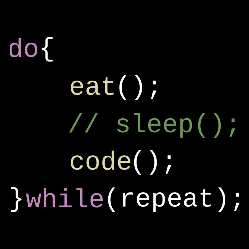 Eat Sleep Code Repeat - Code Design
