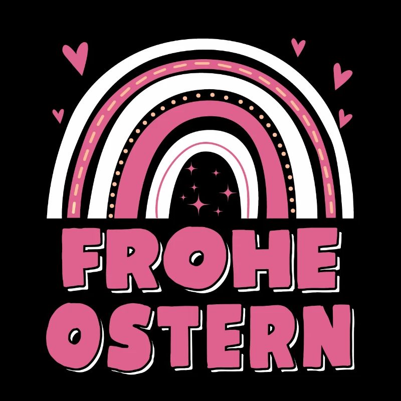 Oster Regenbogen Frohe Ostern