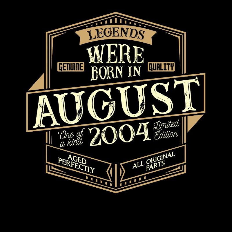 August 2004 Geburtstag Mann