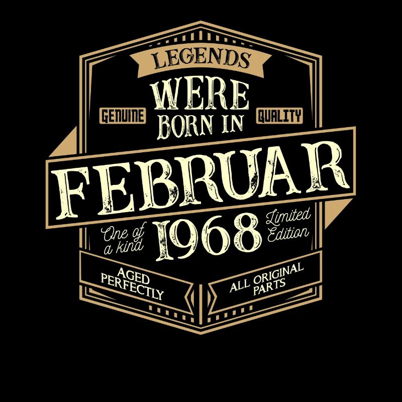 Februar 1968 Geburtstag Mann