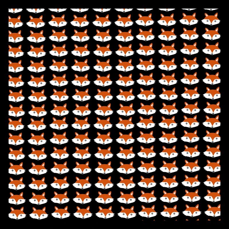 Fuchs Kopf Muster, kindermuster
