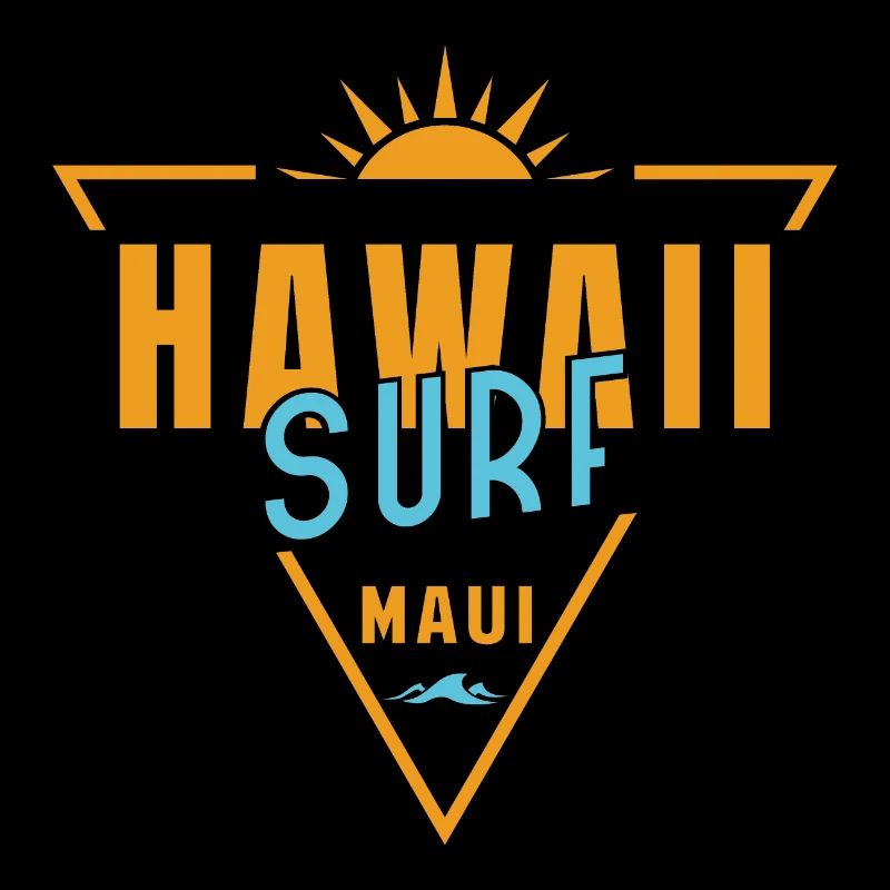 Hawaii Surf Maui Retro Triangle