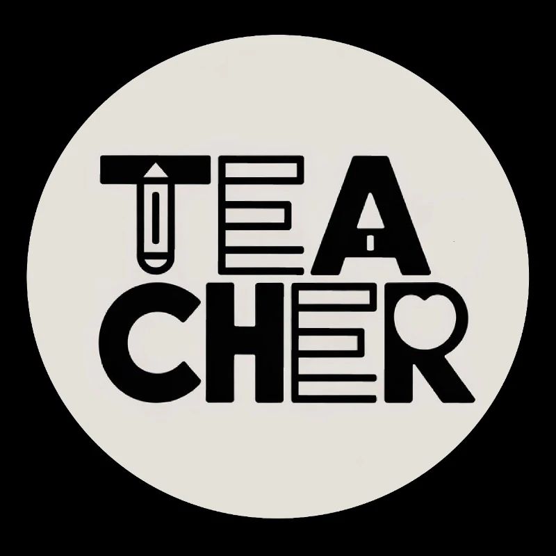 Conception de l’enseignant avec typographie au crayon