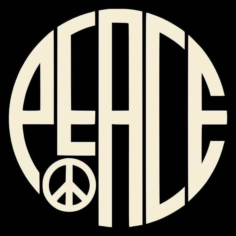 Peace Art Deco Typography