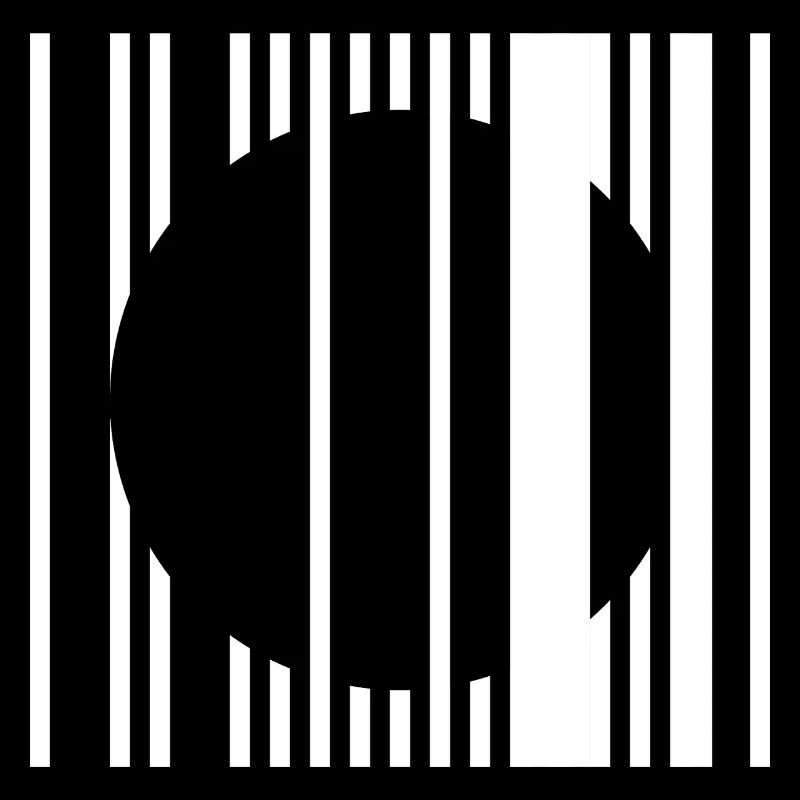 Vertical Stripe Circle