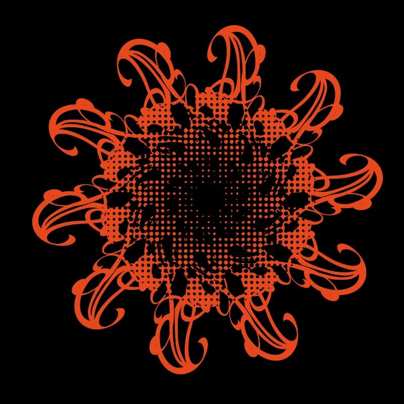 Random patterns rotated and dotted