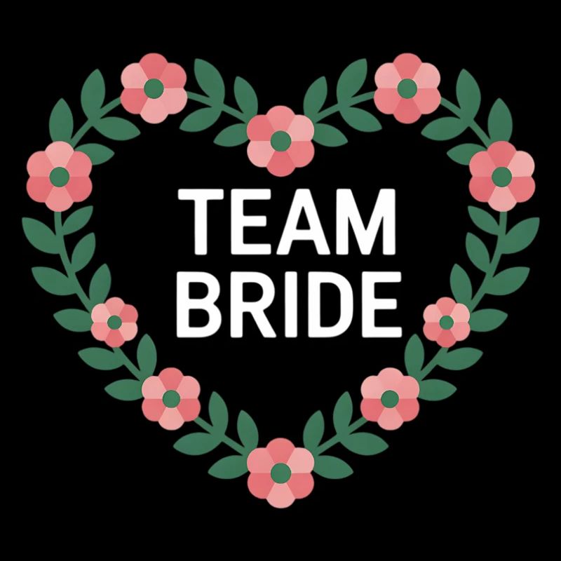 Team Bride Herzblumen