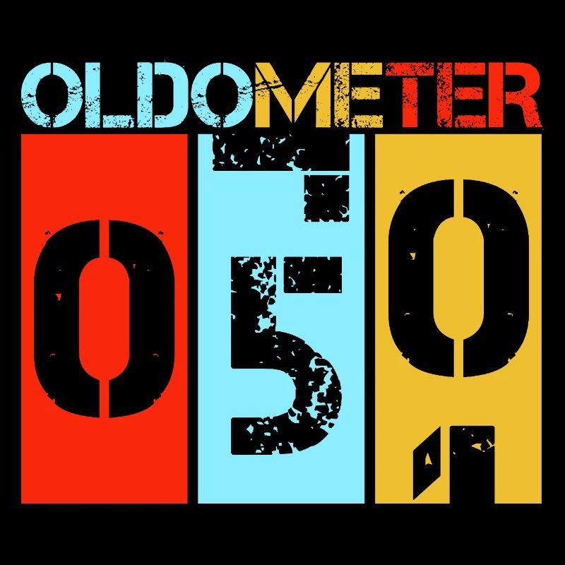 Oldometer 50 Vintage Retro 50th Birthday