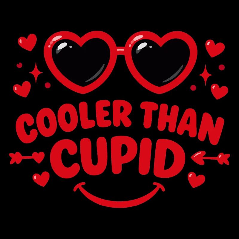 Plus Cool que Cupidon Cœurs Rétro