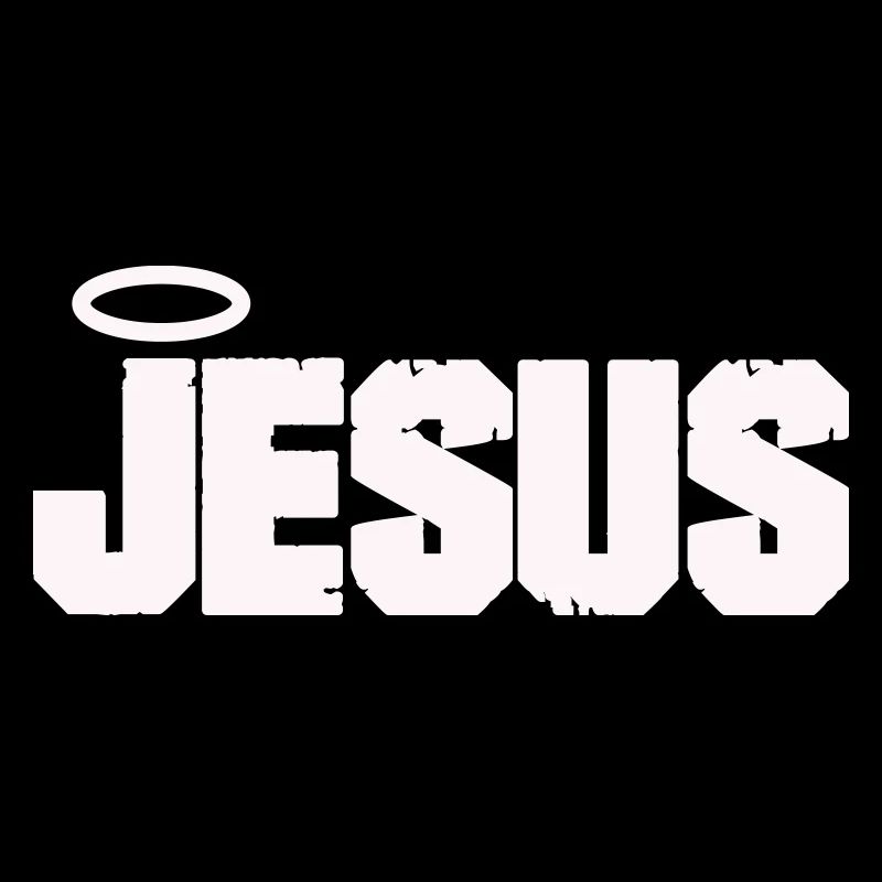 Lettres de Jésus avec auréole