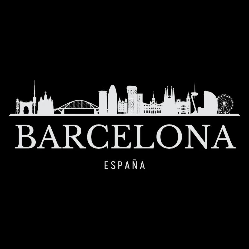 Barcelone Skyline, Barcelone, Espagne