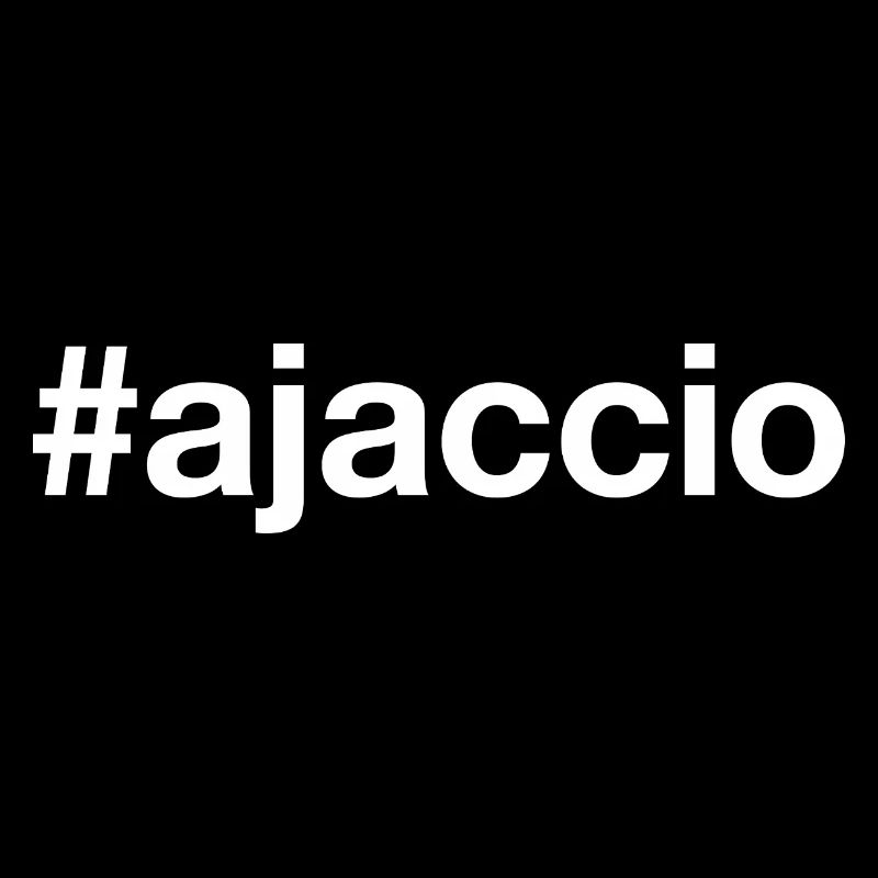 AJACCIO Hashtag Blanc