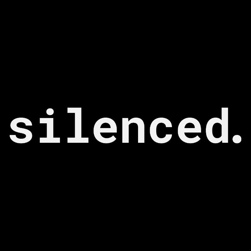 Silenced typographic design