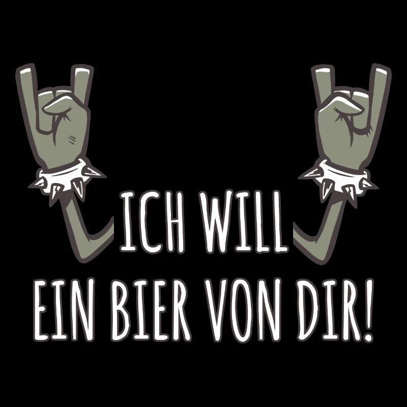 Pommesgabel Spruch Ich Will Ein Bier Von Dir