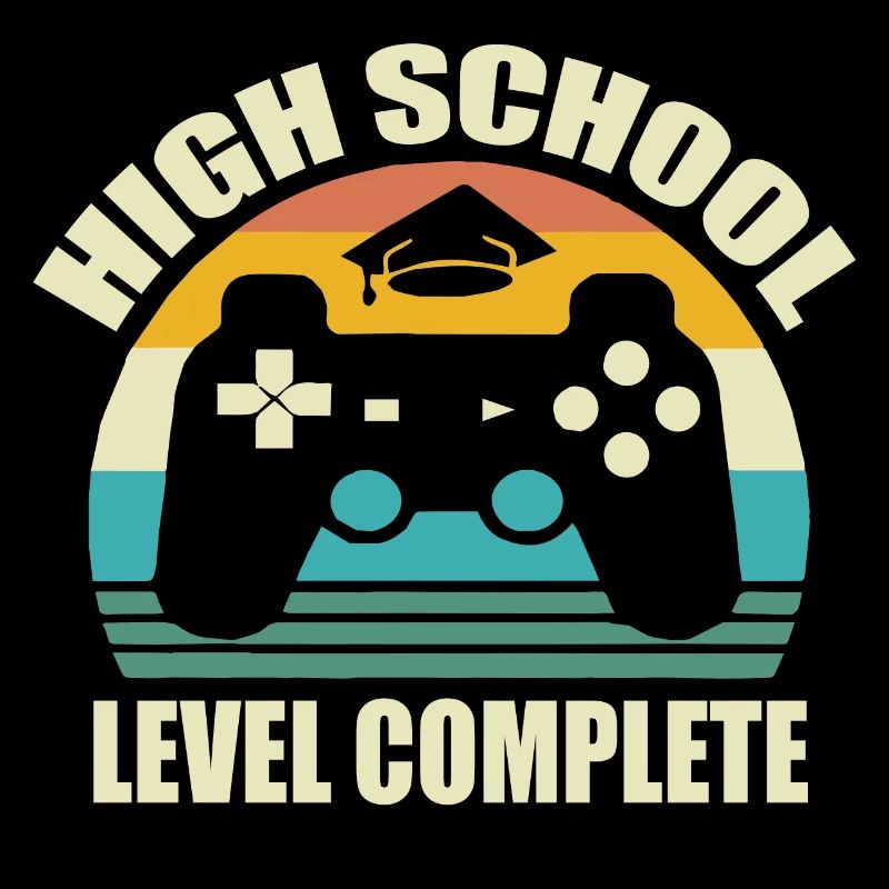 High School Idea Gift Gamer Bac Video Games Fac Console