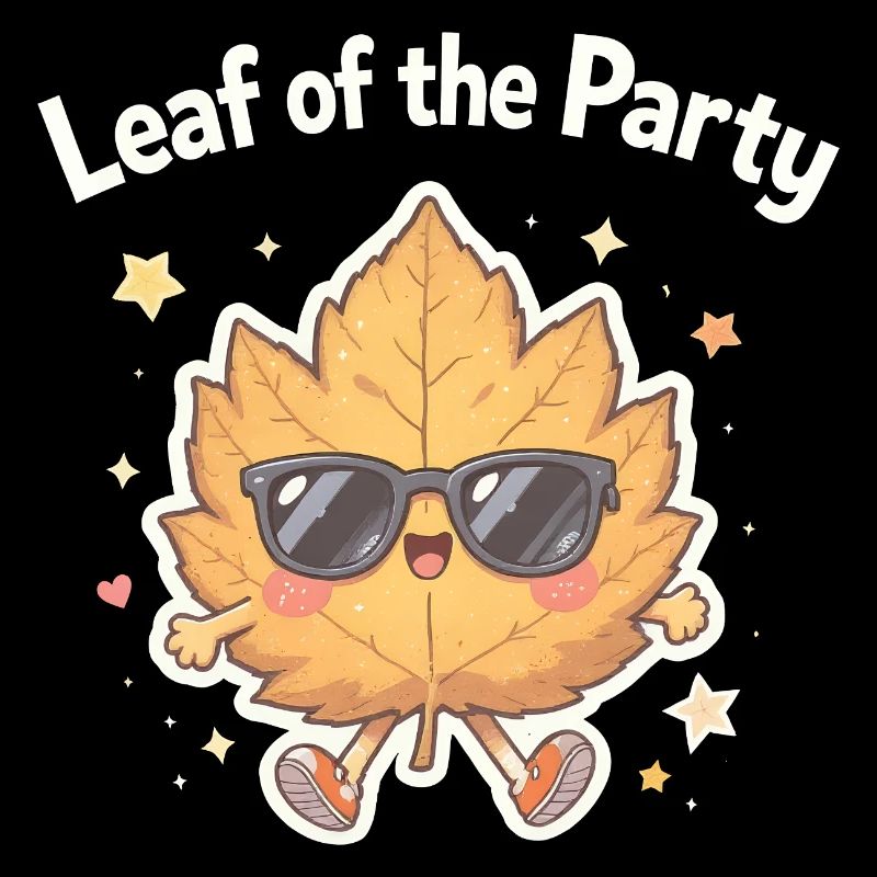 Blatt der Party Happy Fall Ernte Herbstblatt