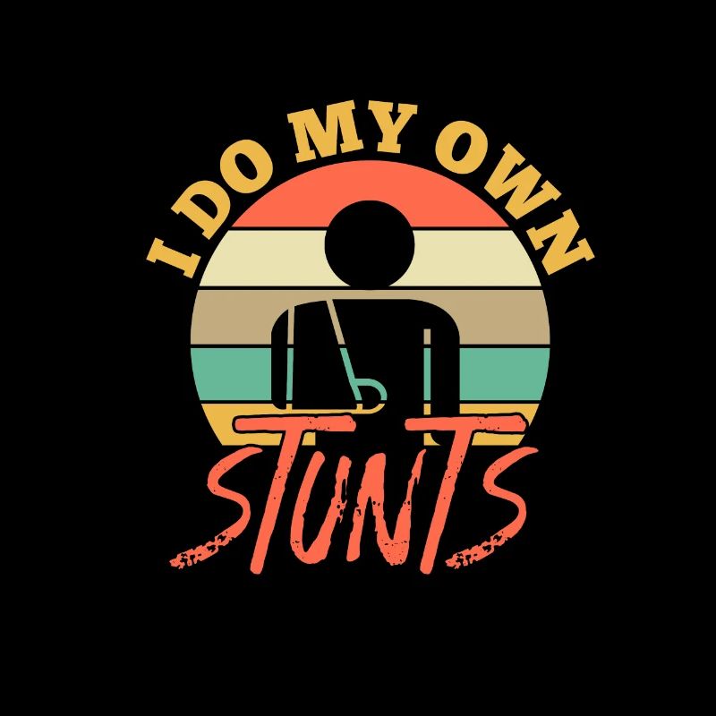 Armbruch Knochenbruch Unfall Arm Stunt Geschenk