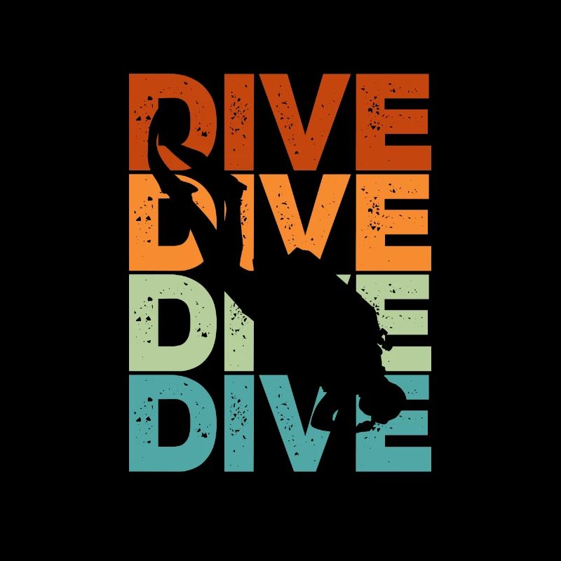 Divers Diving Sea Holiday Diving Gift