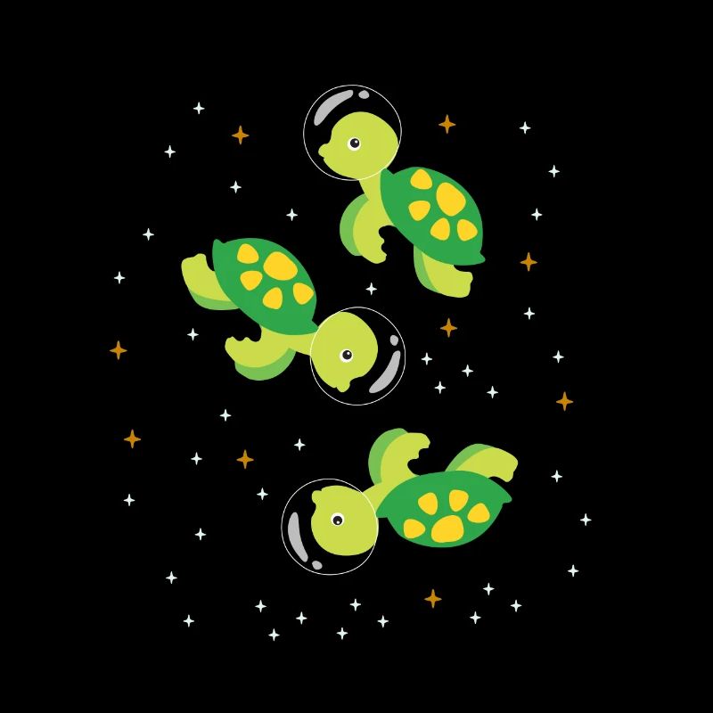 Turtle astronaut outer space