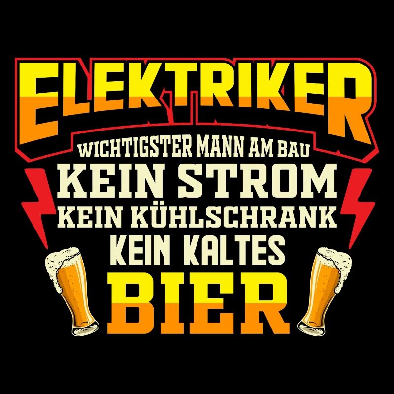 Elektriker Bier Trinkspruch Geschenk