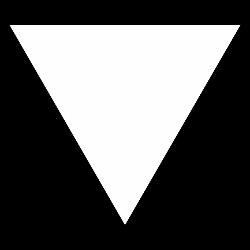 Triangle gift, geometry surface shape white
