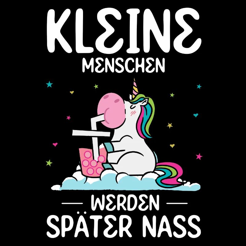 Einhorn Kleine Menschen werden später nass