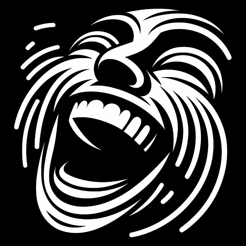 Laughing Line Face Pattern