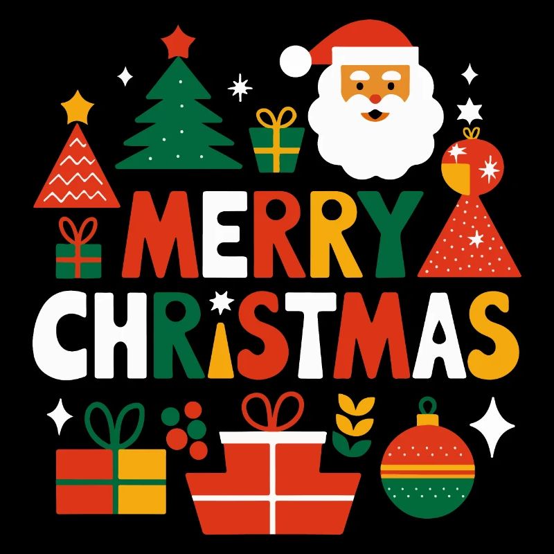 Design vibrant de joyeux Noël