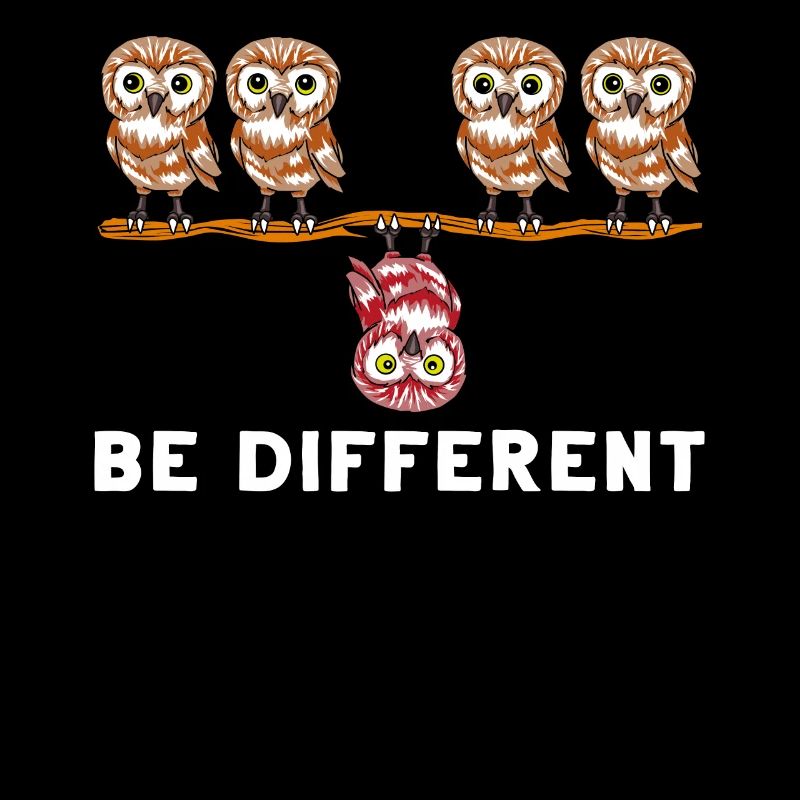 Anders Sein Eule Selbst Sein Verschieden Geschenk