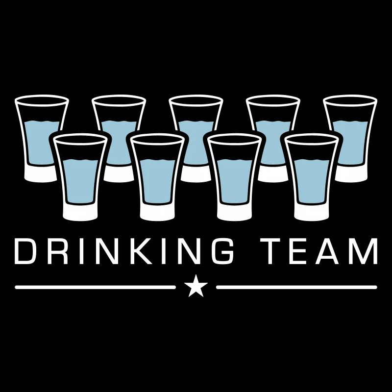 équipe de boisson à la vodka
