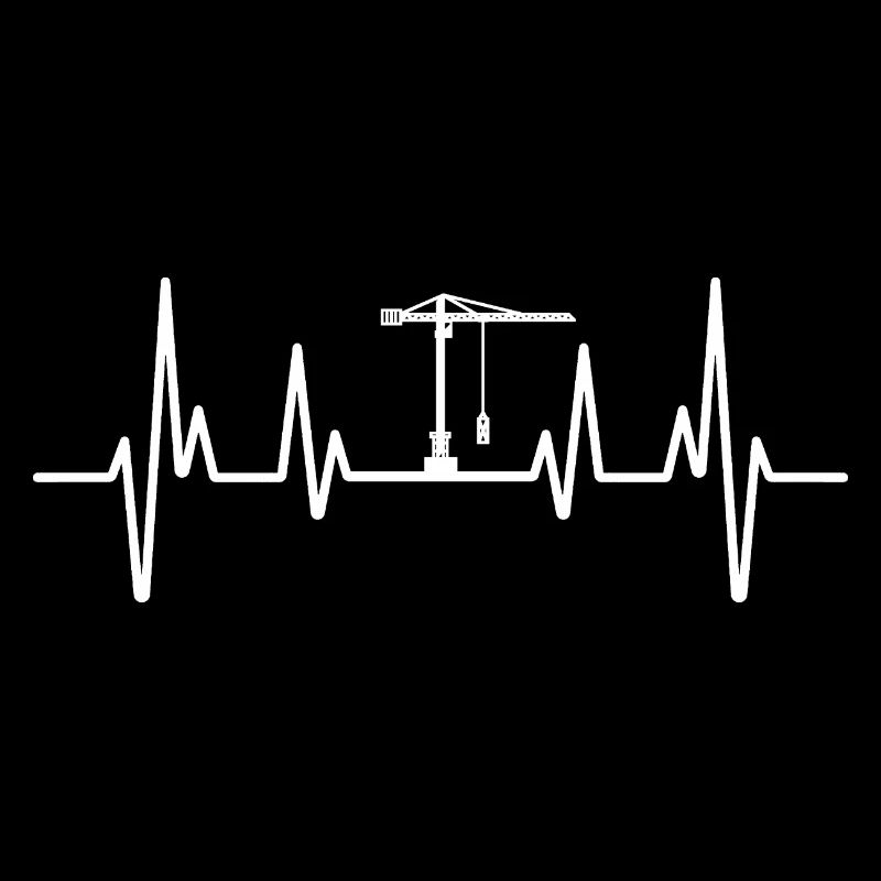 Lustiges Kranführer EKG Geschenk