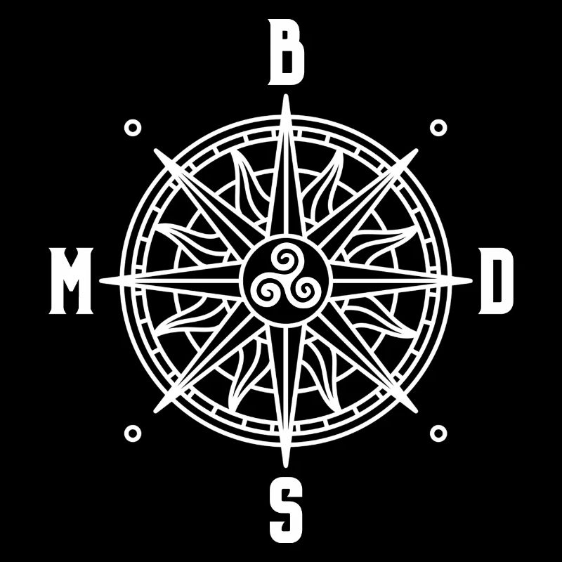 BDSM Triskele Emblem Compass SM Gift
