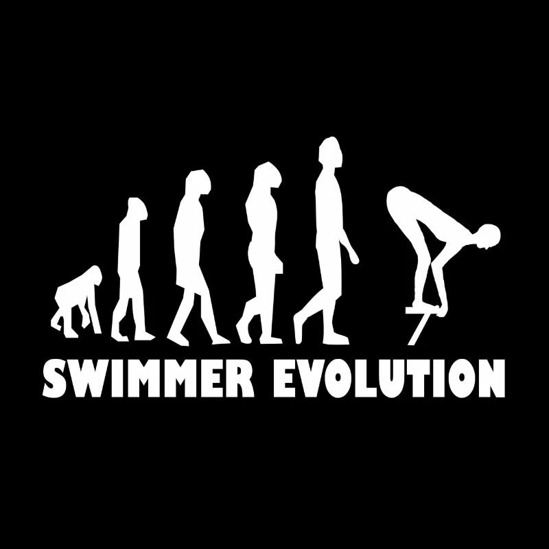 Swimmer Evolution Breaststroke Crawl Swimmer