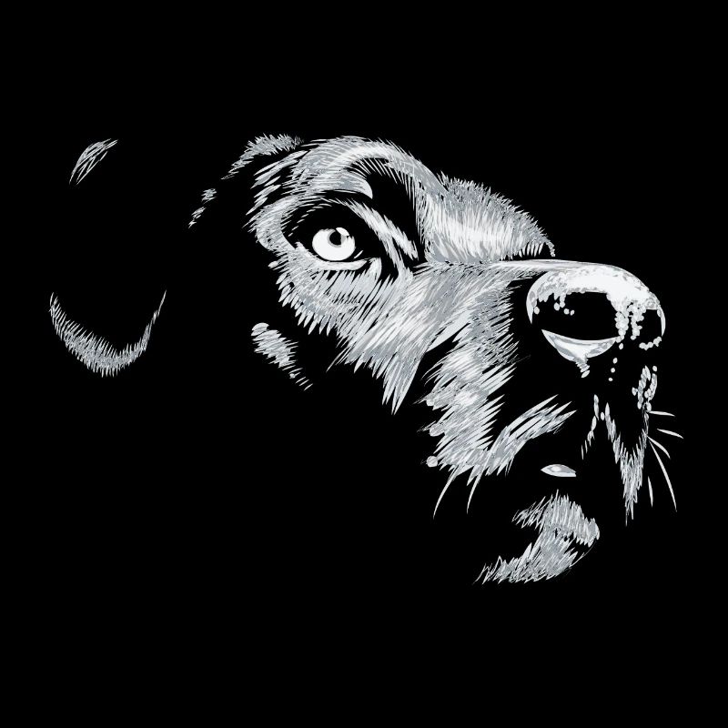 Labrador head personalization motif