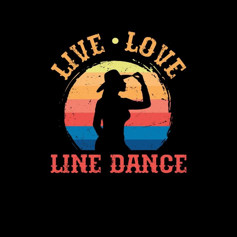 Linedance Country Line Dancer Linedancing Geschenk