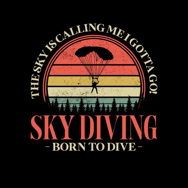 Skydive Skydiver Skydiving Fallschirm Geschenk