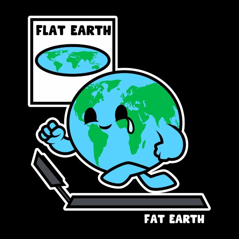 Flache Erde Runde Erde