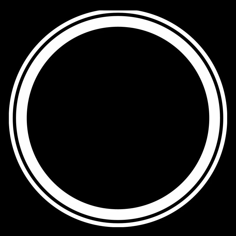 Circle empty symbol placeholder