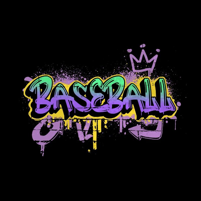 Baseball Graffiti Sprayer Baseball Player Sports
