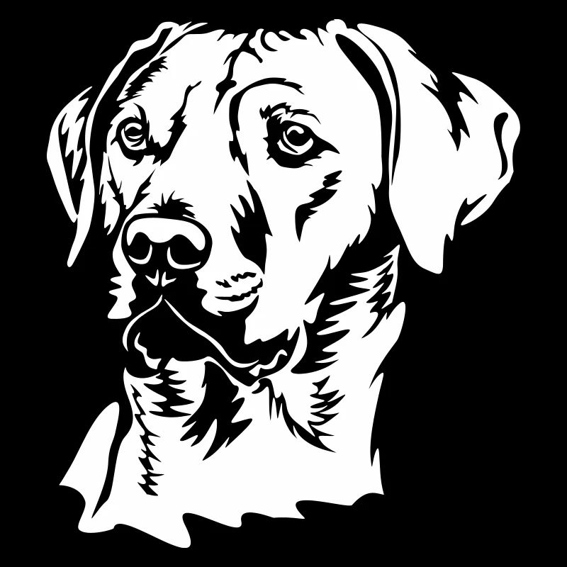 Rhodesian Ridgeback head "Black Edition"
