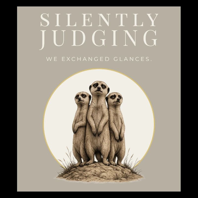 Silently Judging Meerkat Trio