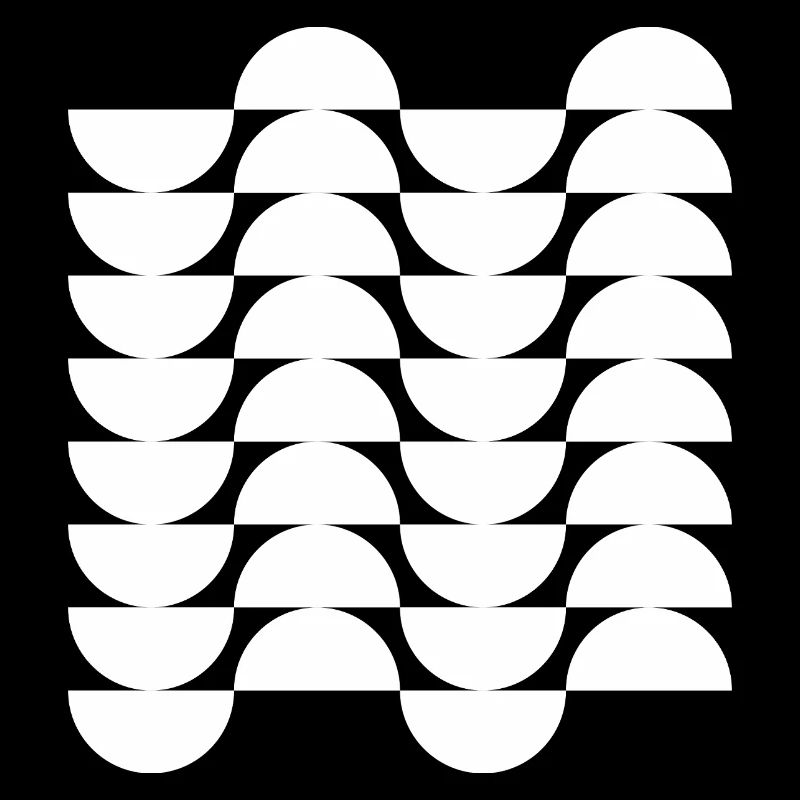 Wavegrid Half-Circle Pattern