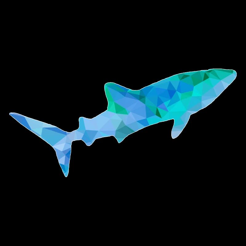 Requin-baleine bleu vert
