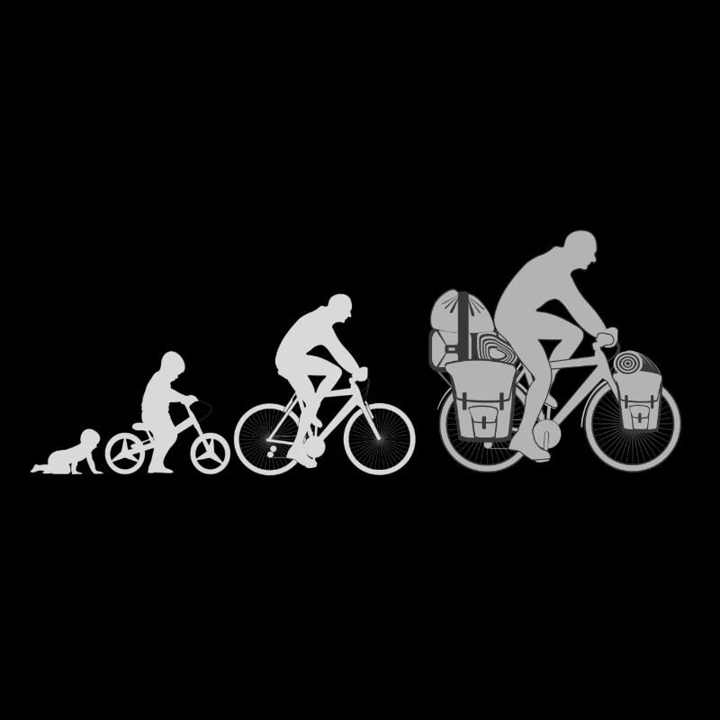 Evolution Radfahrer, Radreisender