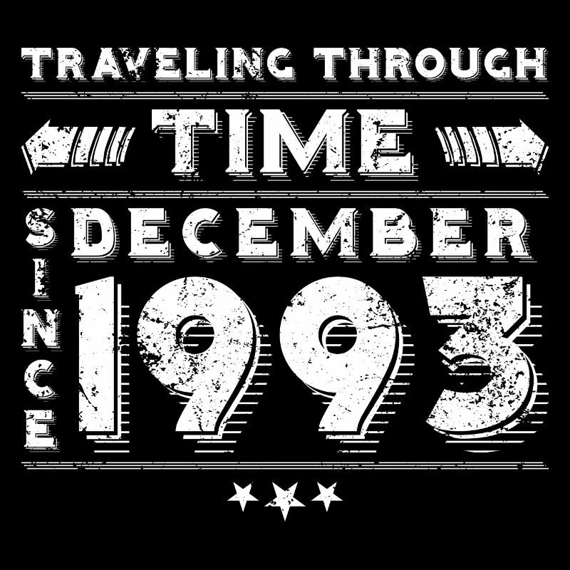 Vintage Zeitreise Geburtstags Design Dezember 1993