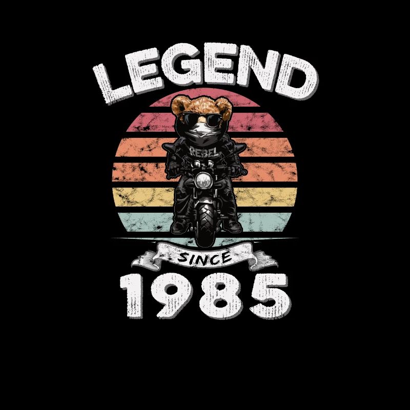 1985 Geburtstag Legend since sunset Teddy